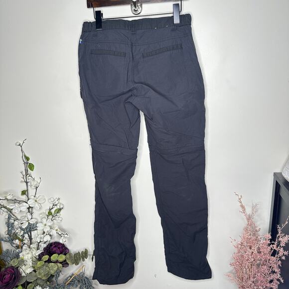 FJALLRAVEN Abisko Hybrid Zip Off Trousers Washed Black Sz 29 $195 {II31} - Picture 3 of 6